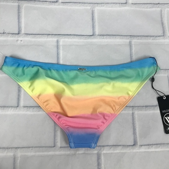 Wildfox Swim Rainbow Bikini Bottom Large - Picture 3 of 4